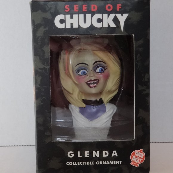 Holiday Horrors Seed of Chucky Glenda Bust Ornament - Picture 1 of 1